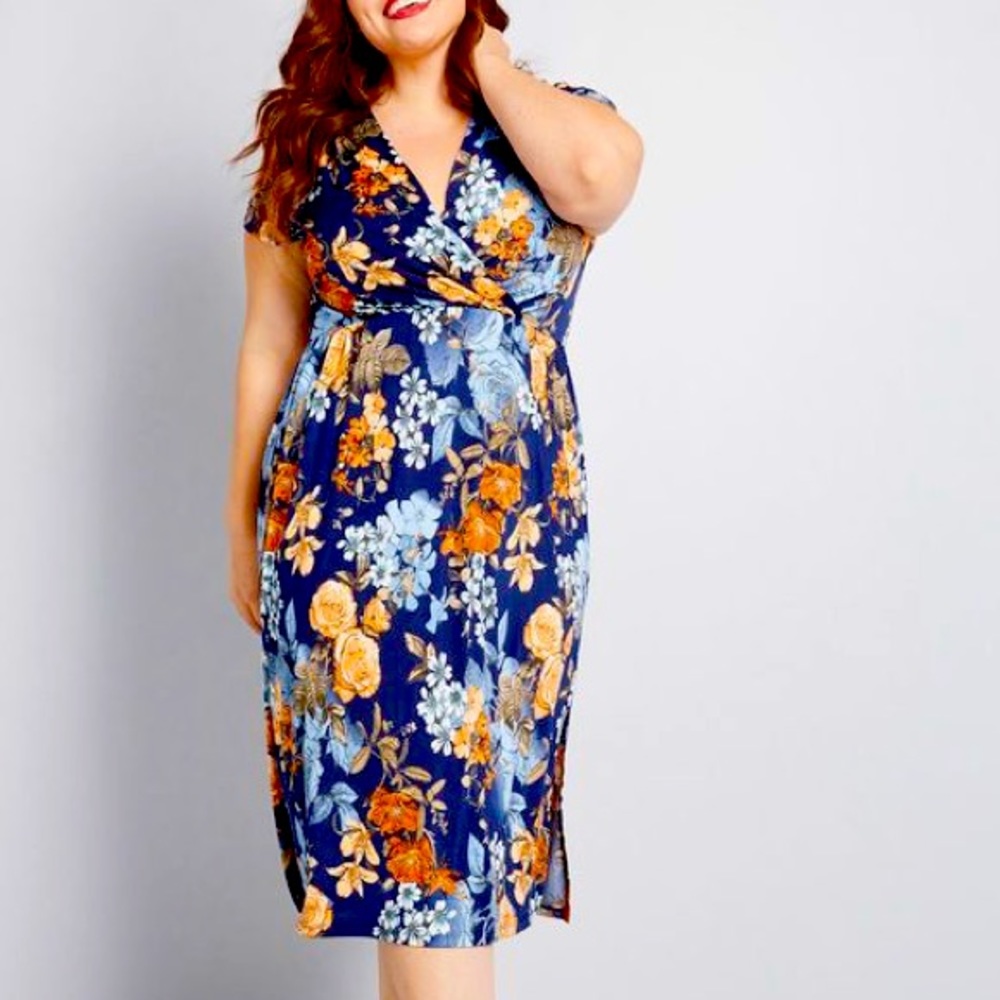 GILLI/MODCLOTH SATURDAY STATE OF MIND MIDI DRESS